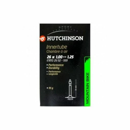 Chambre à Air HUTCHINSON STANDARD 26 X1,00/1,25 Presta 48 Mm -Pas Cher Cadres VTT Magasin 1 186