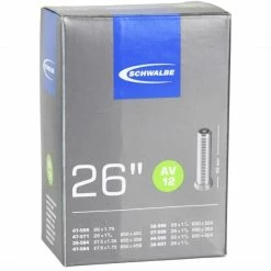 Chambre à Air SCHWALBE STANDARD AV 12 26×1,75 Butyl Schrader 40 Mm