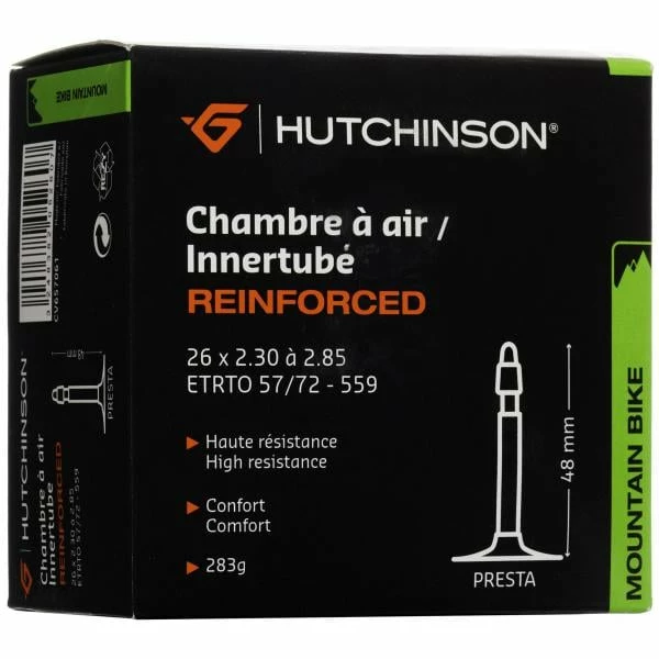 Chambre à Air HUTCHINSON REINFORCED 26×2,30/2,85 Butyl Presta 48 Mm 3 Chambre à Air HUTCHINSON REINFORCED 26×2,30/2,85 Butyl Presta 48 Mm