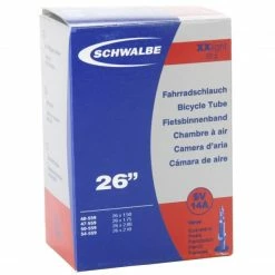 Chambre à Air SCHWALBE XX LIGHT SV 14A 26×1,50/2,10 Butyl Presta 40 Mm