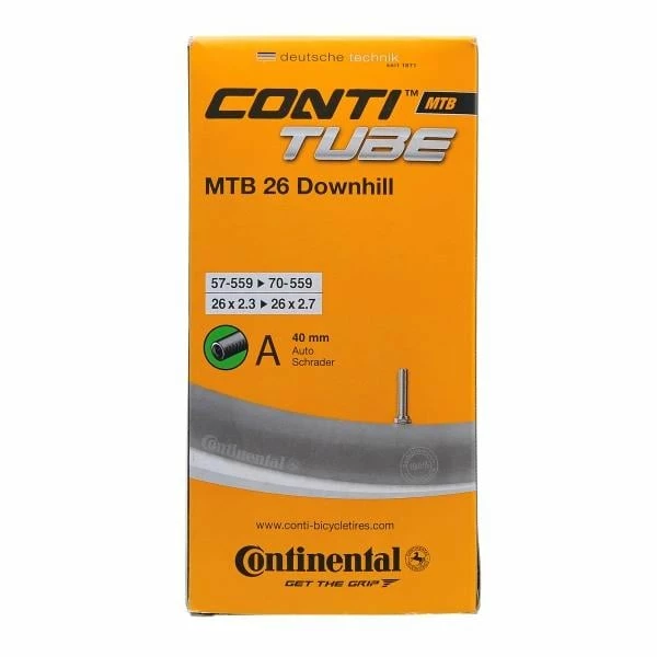 Chambre à Air CONTINENTAL VTT DOWNHILL 26×2,30/2,70 Schrader 40 Mm 3 Chambre à Air CONTINENTAL VTT DOWNHILL 26×2,30/2,70 Schrader 40 Mm