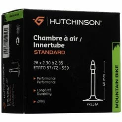 Chambre à Air HUTCHINSON STANDARD 26×2,30/2,85 Butyl Presta 48 Mm