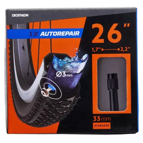 CHAMBRE A AIR 26X1,7/2,2 SCHRADER AUTO REPARANTE 3 CHAMBRE A AIR 26X1,7/2,2 SCHRADER AUTO REPARANTE